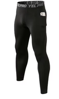 Calça esportiva de compressão com bolso
