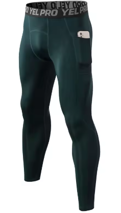 Calça esportiva de compressão com bolso
