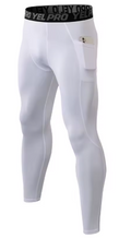 Calça esportiva de compressão com bolso
