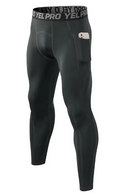 Calça esportiva de compressão com bolso